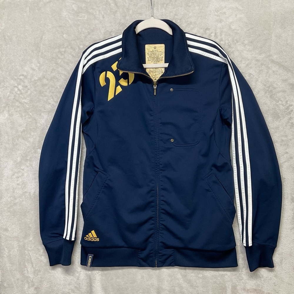 LA Galaxy Adidas Zip Up Track Jacket MLS Soccer #23 David Beckham Mens S / M
